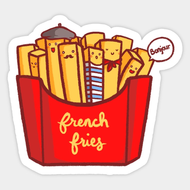 French Fries Sticker by mschibious